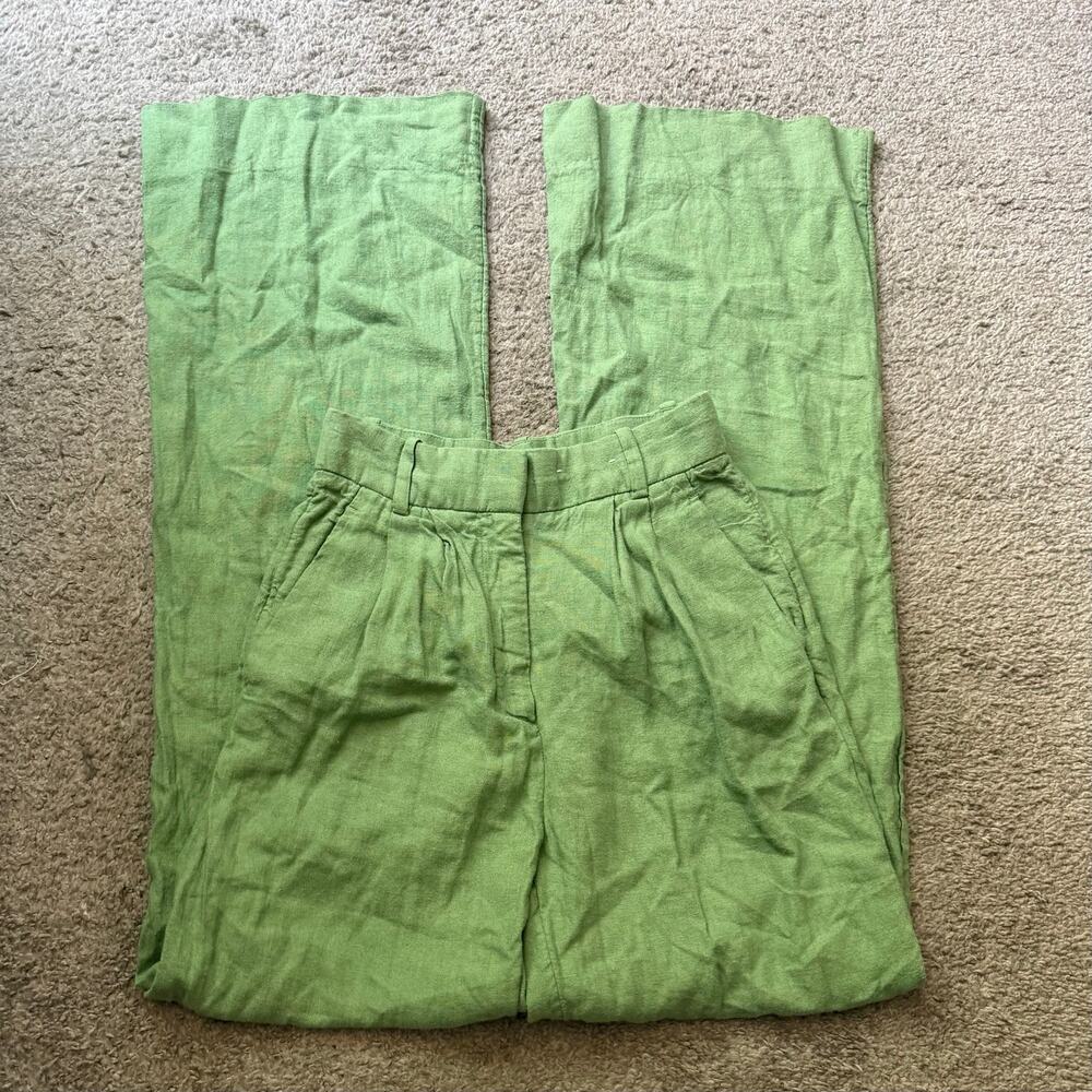 Abercrombie & Fitch Green Linen Pants 💚